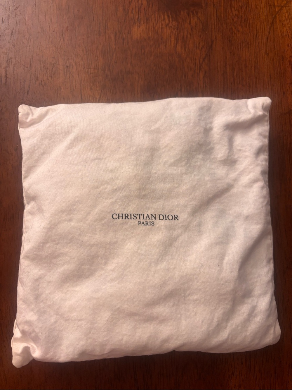 Dior Cream Decorative Pillow with Subtle Logo